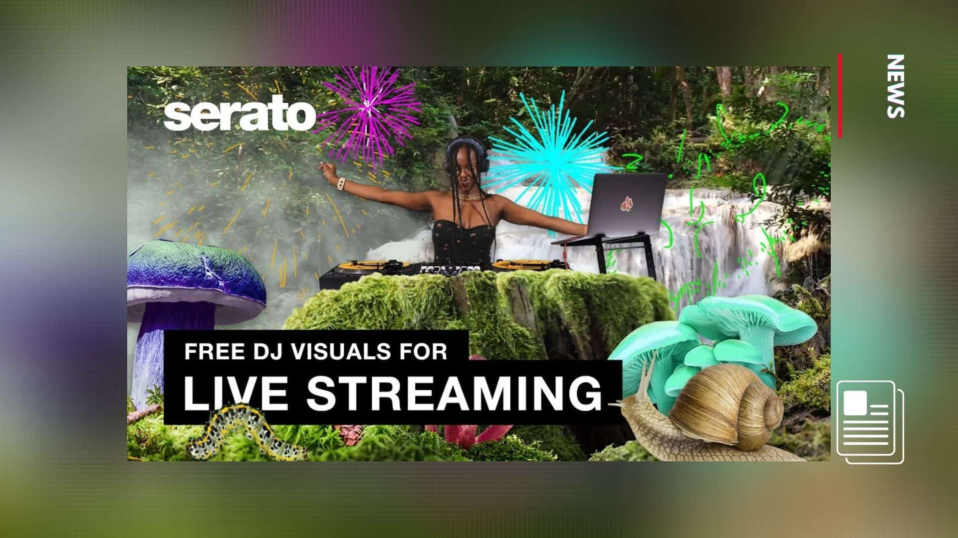 Free Serato visuals available when streaming a DJ set