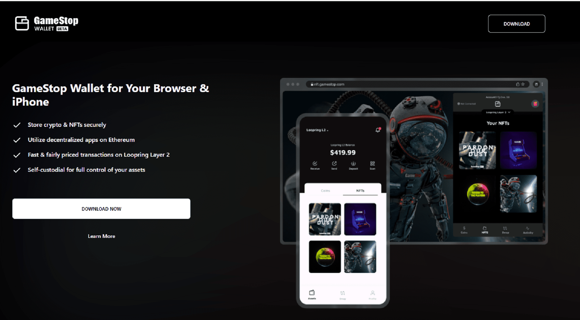 The GameStop crypto and NFT wallet is officially here