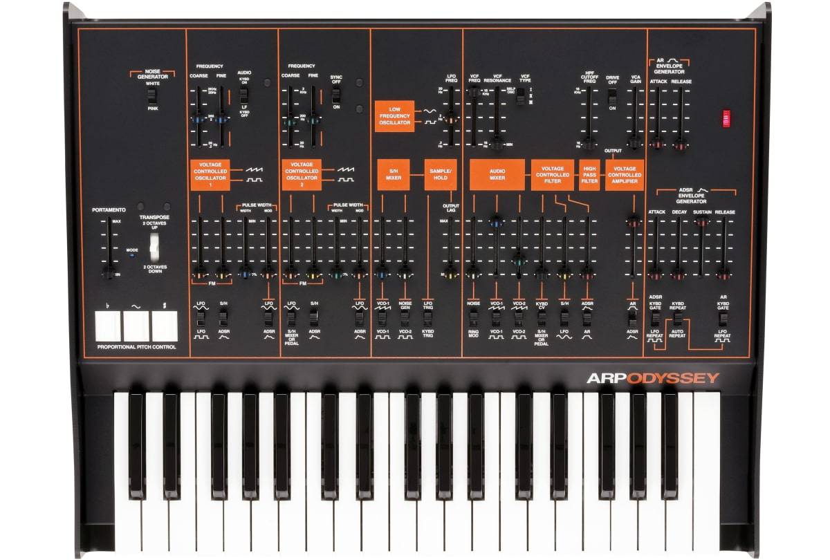 The Korg ARP Odyssey brings analogue synthesis to the next generation.
