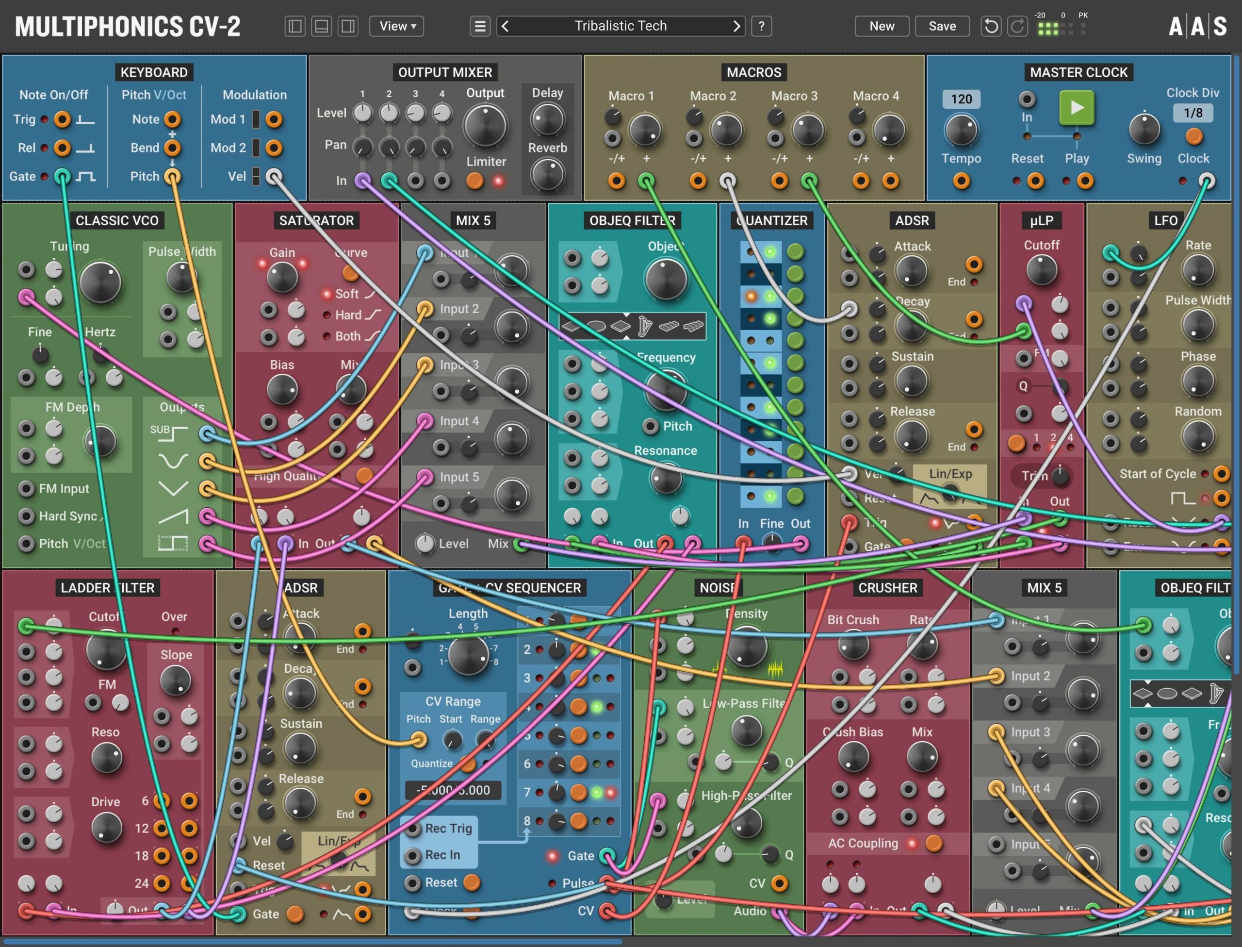 AAS Multiphonics CV-2: Modular synth and FX excellence