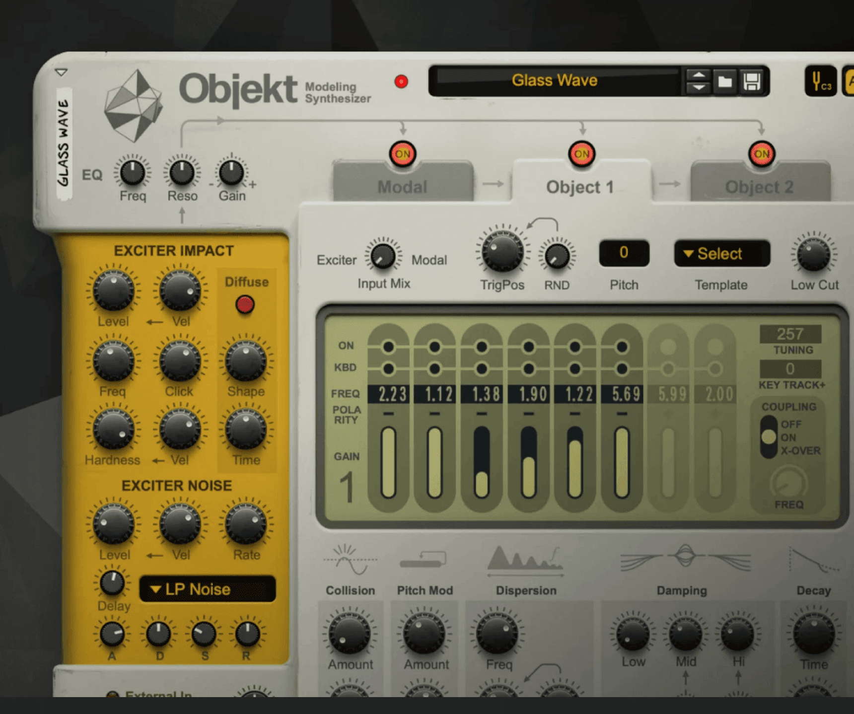 Reason Studios introduces its newest physical modelling synth, Objekt