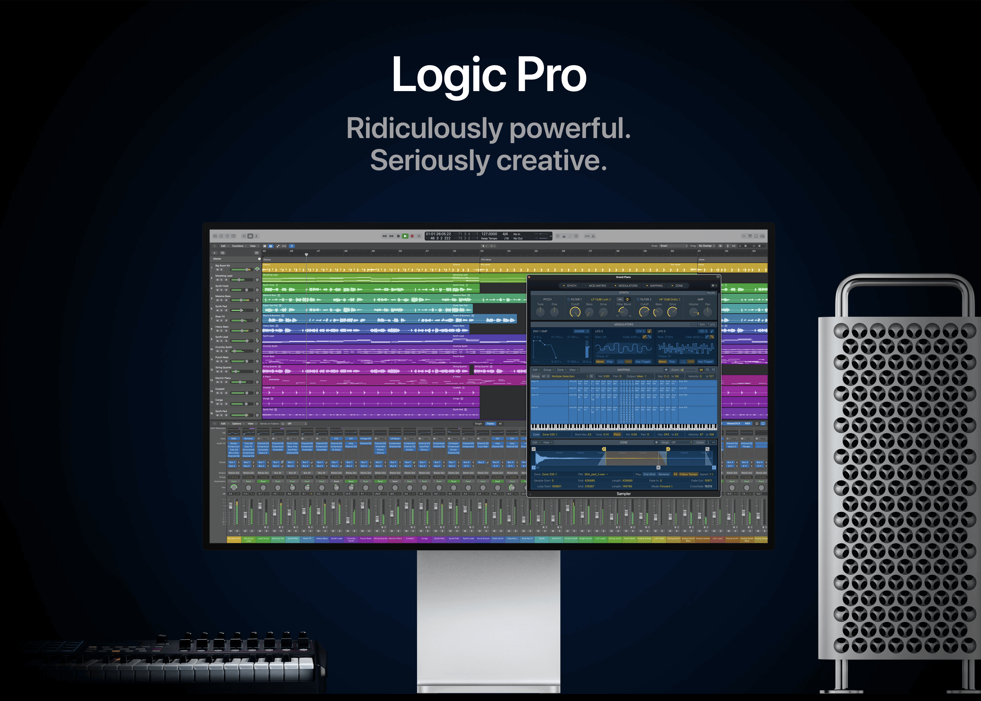Logic Pro X On Computer Image Credits: Apple