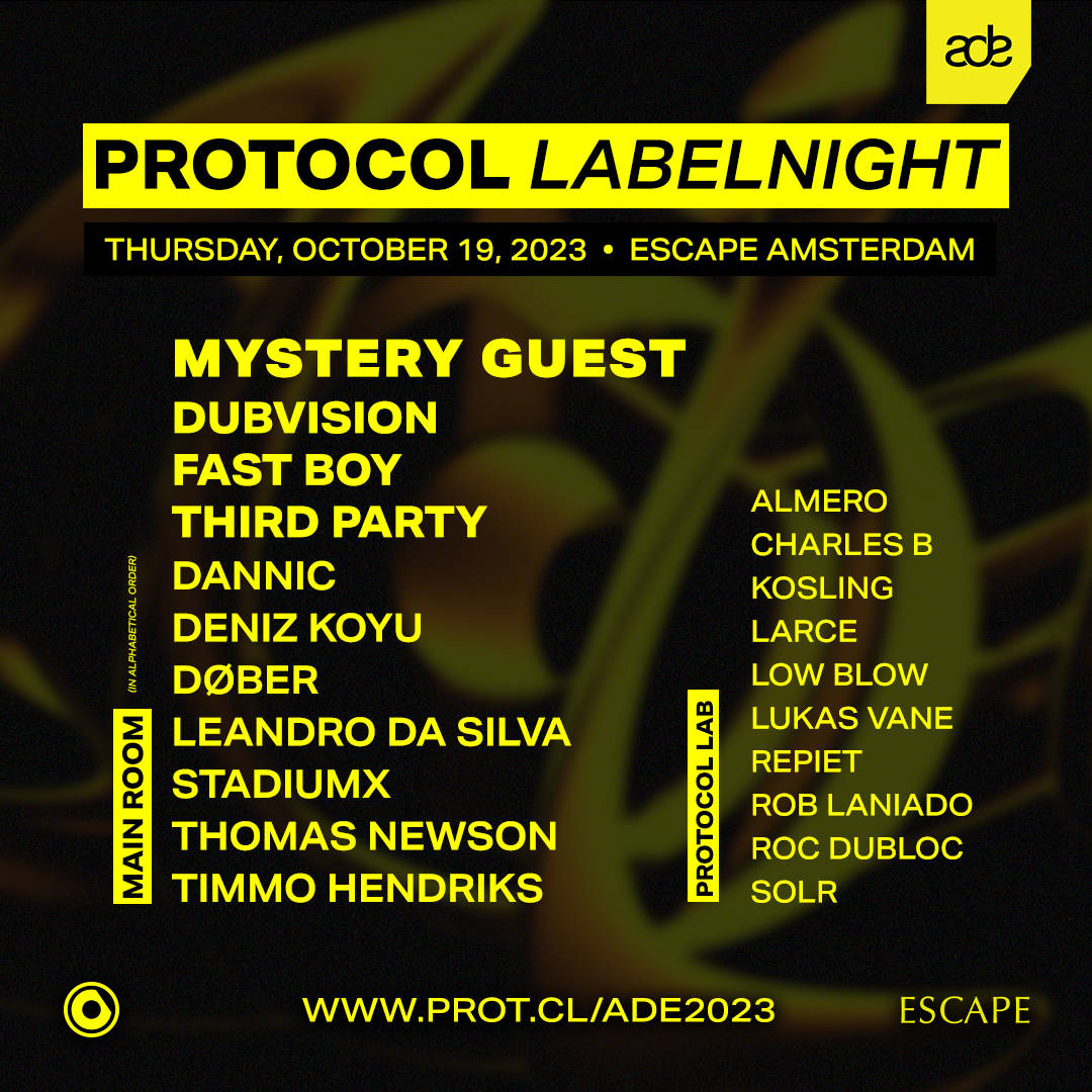Protocol Recordings – Escape Amsterdam 2023 Lineup