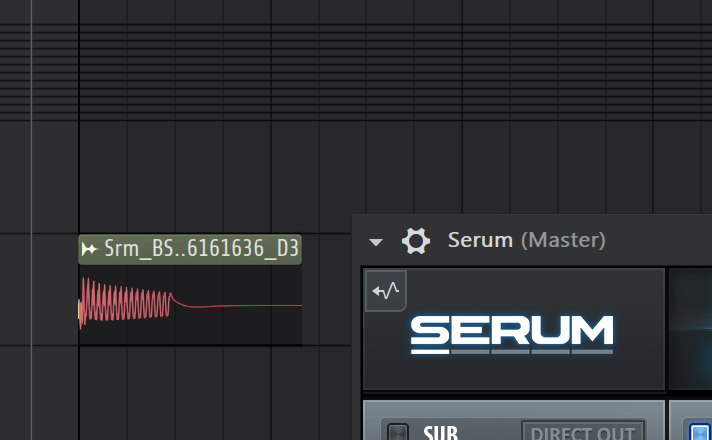 Drag Exporting from Serum to FL Studio by pressing the arrow