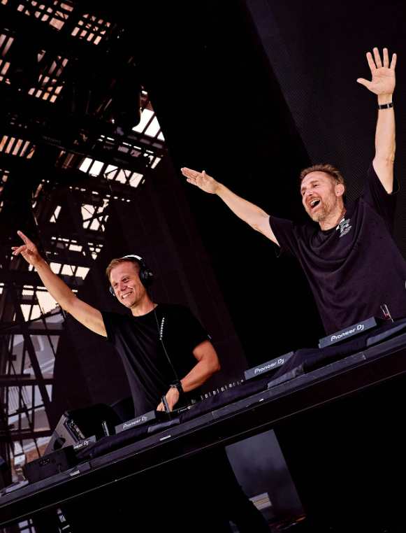 David Guetta & Armin van Buuren unveil new collaboration during B2B set at Ushuaïa Ibiza: Watch