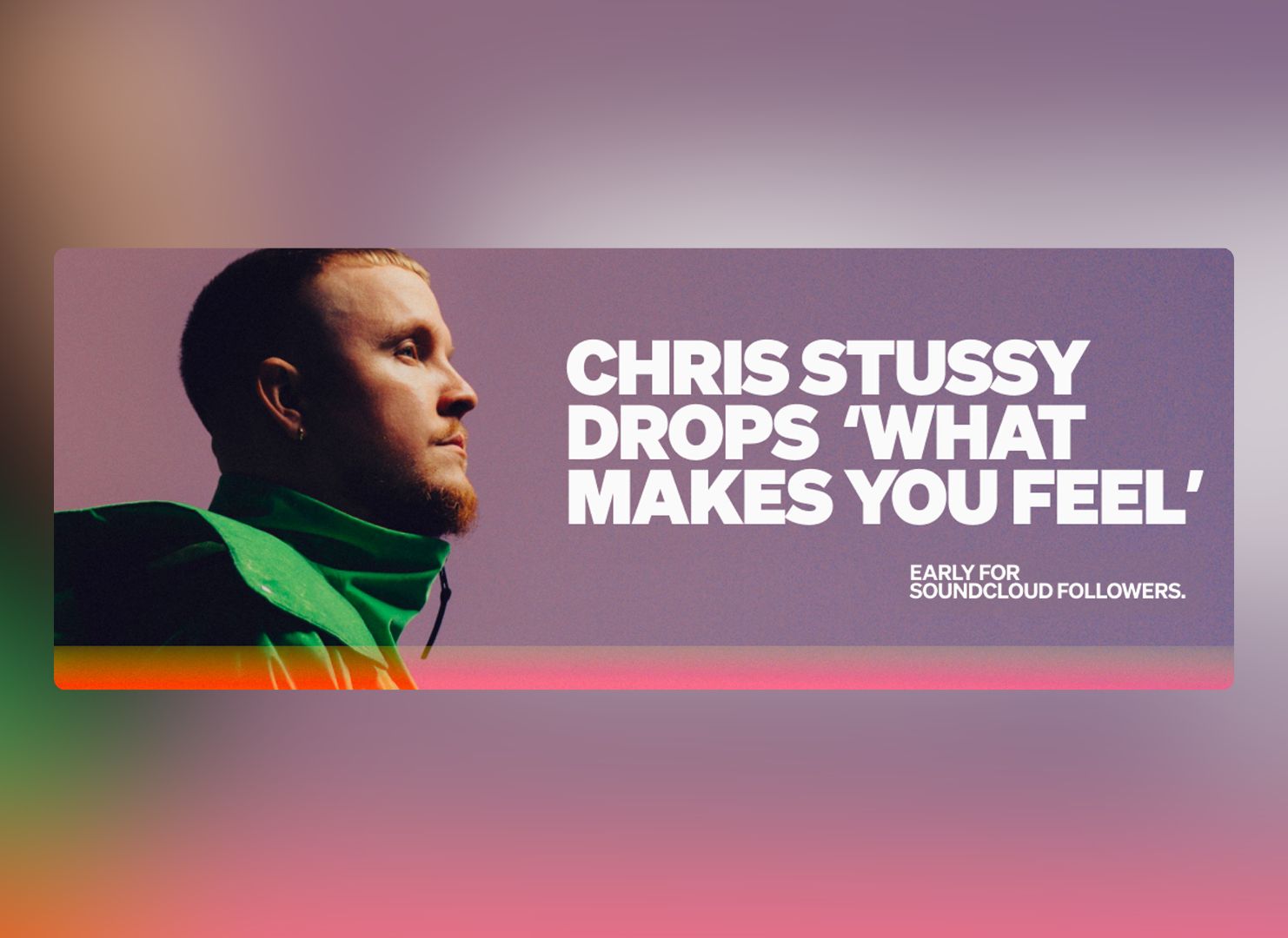 SoundCloudがChris Stussyと共にフォロワー限定リリースの先行アクセス機能を開始