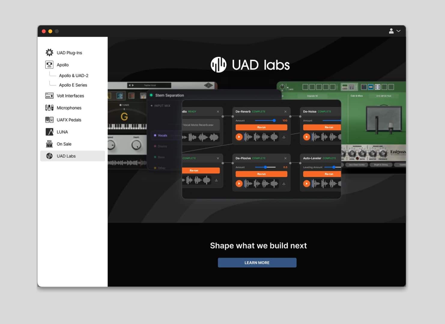 Universal Audio、実験的音楽制作ツールへのアーリーアクセスを提供する「UAD Labs」をローンチ